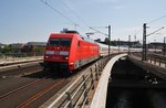 101 124-6 erreicht mit dem IC1915 von Berlin Ostbahnhof nach Stuttgart Hbf.