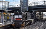 LOCON LOGISTIK & CONSULTING AG, Berlin [D] mit der angemieteten  LOCON 317 /500 1684 , Name:  Chimene  [NVR-Nummer:  92 80 1276 018-9 D-NRAIL ] am 19.01.24 Durchfahrt Bahnhof Berlin