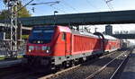 DB Regio AG - Region Nordost, Fahrzeugnutzer: Regionalbereich Berlin/Brandenburg - Potsdam mit ihrer  147 013  (NVR:  91 80 6147 013-7 D-DB ) mit der RB32 nach Oranienburg am 25.10.24 im Bahnhof Berlin Hohenschönhausen.