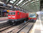 112 146 und 481 077,am 26.Juni 2021,im Berliner Ostbahnhof.
