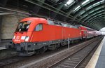 182 021-6 steht am 29.10.2016 mit einem RE1 (RE18109) von Magdeburg Hauptbahnhof nach Frankfurt(Oder) in Berlin Ostbahnhof.