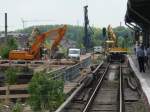 Bauarbeiten am Ringbahngleis.