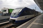 643 120-8 steht am 2.8.2016 als RB12 (RB61109) von Berlin Ostkreuz nach Templin Stadt im Startbahnhof bereit. 