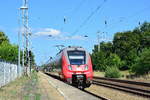 442 632 fuhr als RB20 nach Oranienburg in Hohen Neuendorf West ein.

Hohen Neuendorf West 23.07.2018