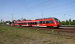 17.5.2013 Berlin-Blankenburg. 442 124 Leerzug aus Richtung Gesundbrunnen kommend.