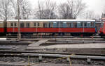 Museums-ES 165 155, angeschrieben   5447, seit 1970 275 660, aufgenommen am 14.04.1994 in Bernau bei Berlin.