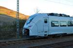 ransdev Trans Regio Siemens Mireo 463 804 am 09.01.21 in Bingen Hbf vom Bahnsteig aus fotografiert