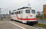 110 511 fuhr am 27.10.11 aus Richtung Dessau kommend in den Bahnhof Bitterfeld ein, blieb dort ca. 15 Minuten stehen und fuhr, nachdem der PbZ Berlin - Leipzig durch war, wieder zurck Richtung Dessau.