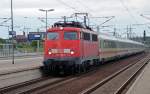 115 459 erreicht mit dem PbZ 2466 Leipzig - Berlin am 11.07.13 Bitterfeld. Nach einem Aufenthalt ging die Fahrt weiter Richtung Dessau. 