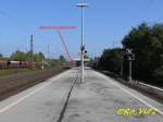 S-Bahn Haltepunkt BO-Ehrenfeld. Alles was von Bochum nach Essen und umgekehrt fhrt, mu hier vorbei. Im Hintergrund Bochum Hbf. 07.10.2007.