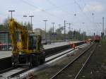 Bochum Hbf.,Gleis 3 wird erneuert von Fa.Heitkamp Rail , rechts im Bild eine 185 aus Bo Ehrenfeld , wartet auf ABELLIO Lint RB 46  von Gelsenkirchen - Bochum Hbf.,fhrt dann nach Wanne Eickel Hbf.