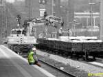 Gleisbauarbeiten im Bochumer Hbf.