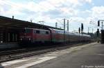 111 142-6 mit dem RE60 (RE 4847) von Rheine nach Braunschweig Hbf, bei der Einfahrt in den Braunschweiger Hbf.