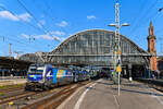 Die beiden Güterzuggleise durch den Bremer Hauptbahnhof werden im Gleiswechselbetrieb befahren.