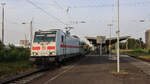 Ein moderner IC2, gezogen von 146 561, durchfährt den Bremer Bahnhof Neustadt.
Aufgenommen im September 2024.