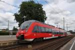 Hier 442 006-3 als RB43 (RB28751) von Cottbus nach Doberlug-Kirchhain, bei der Ausfahrt am 19.7.2013 aus Cottbus.