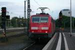 111 191 mit einem RE nach Heidelberg am 24.05.13 bei der Ausfahrt in Darmstadt Hbf.