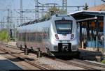 Nachschuss auf 1442 802 (Bombardier Talent 2) der S-Bahn Mitteldeutschland (MDSB II | DB Regio Südost) als S 37248 (S2) von Leipzig-Stötteritz nach Lutherstadt Wittenberg Hbf, die den Bahnhof Delitzsch unt Bf auf der Bahnstrecke Trebnitz–Leipzig (KBS 251) erreicht. [5.5.2018 | 15:07 Uhr]