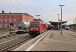 Kesselzug mit 187 138 DB durchfährt Dessau Hbf auf Gleis 2 in nördlicher Richtung.
[1.8.2018 | 15:56 Uhr]
