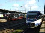 Generationstreffen im Dortmunder Hbf,die BR 50 3655 und der Talent 011 (auch liebevoll  Talente  genannt) dieser 011 er gehrte in der Vergangenheit der Dortmunder Eisenbahn,heute   zur