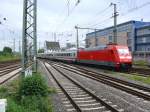 101 006-5 bei der Einfahrt in den Dortmunder Hauptbahnhof am 17.5.2009