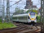 ET 5.14 der Eurobahn bei der Ausfahrt aus dem Dortmunder Hauptbahnhof am 17.5.2009