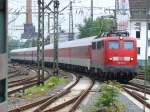 115 154-7 bei der Einfahrt in den Dortmunder Hauptbahnhof am 17.5.2009