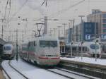 ICE Treff Dortmund Hbf.,links Gleis 11 der ICE3 Ersatzzug nach Mnchen,  mitte Gleis 10 der ICE1 als ICE 1026 nach Kiel, rechts Gleis 8 der ICE3 als ICE 612 aus Mnchen.