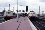 103 199  und 196 im März 1984 in Dortmund Hbf.