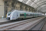 1440 714 (Alstom Coradia Continental) von Transdev Regio Ost (Mitteldeutsche Regiobahn (MRB)) als RB 74084 (RB30) nach Zwickau(Sachs)Hbf steht in ihrem Startbahnhof Dresden Hbf auf Gleis 17.
[8.12.2018 | 11:56 Uhr]