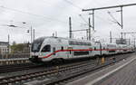 DB 4110 115 (93 85 4110 115-1 CH-DB) als IC 2176 nach Rostock Hbf, am 14.04.2023 bei der Bereitstellung in Dresden Hbf.
