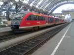Hier steht der RE der gerade aus Wroclaw Glowny eingetroffen ist. Aufnahme: Dresden Hauptbahnhof 04.06.2010