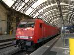 DB 145 047-7 im Zielbahnhof Dresden Hbf. am 17. 6. 2012.