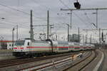 DB 146 556-6 mit dem IC 2554 nach Magdeburg Hbf, am 14.02.2024 bei der Bereitstellung in Dresden Hbf.