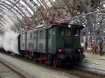 E77 10 war am 21.3.2009 Schlusslok der Dampfzge nach Klingenberg-Colmnitz und zog diese zurck nach Dresden Hbf.