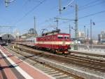 371 004-3 der ČD verlsst nach dem Umspannen mit EC 173 nach Wien Westbahnhof den Dresdner Hauptbahnhof.