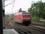 Soeben rollt 101 129 zum Abstellgleis und wartet dort auf die nchste Leistung Richtung Berlin.