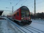 RE nach Hoyerswerda fhrt in den Dresdner HBF ein.