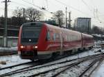 VTG 612 486 bei der Einfahrt in den Dresdner HBF.