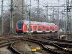 S1 nach Bad Schandau bei der Ausfahrt aus dem Dresdner Hauptbahnhof.