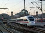 ICE Doppelpack kommend aus dem Dresdner Hauptbahnhof macht sich als leerfahrt auf den Weg nach Dresden Reick.