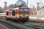 CD 371 001 hat einen EC gebracht und wartet auf die Rckleistung.Dresden(Hbf.)07.03.2012.