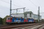 421 376 und 421 381 der SBB Cargo durchfahren den Dresdner Hbf in Richtung Bad Schandau.