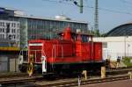 Rangierlok 363 686 wartet auf neuen Einsatz; Dresden Hbf., 12.05.2015  