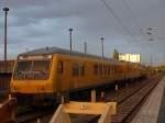 DB Schienenprüfzug 1 ( Netz-Instandhaltung und Fahrwegmessung ), im Hintergrund RaiLab 1 ; Dresden Hbf.