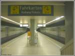 Aus dokumentarischen Grnden entstand am 01.03.2008 diese Aufnahme vom Bahnhof Dsseldorf Flughafen Terminal ohne S-Bahn, da dieser Bahnhof noch im Jahre 2008 aufgegeben werden soll.