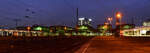 Panorama Aufnahme der alten Bahnsteig Hallen in Duisburg Hbf.