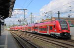 DB 4462 504 verlässt am 04.06.2024 mit 10 Minuten Verspätung als 1. offizieller neuer RE29 (RE 4911)  Franken-Thüringen-Express  nach Coburg Erfurt Hbf.