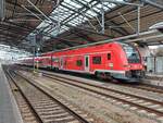 DB 4462 004 als RE 4919  Franken-Thüringen-Express  nach Nürnberg Hbf, am 15.12.2024 in Erfurt Hbf.