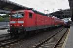 Hier 143 190-7 mit einer RB59 (RB16368) von Erfurt Hbf. nach Sangerhausen, dieser Zug stand am 19.8.2014 in Erfurt Hbf. 